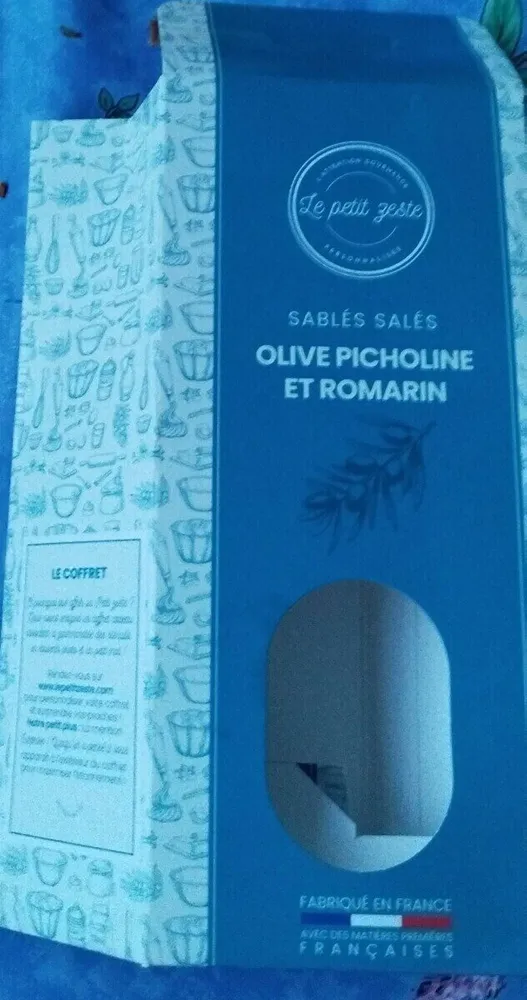 Sablés salés olive Picholine et romarin