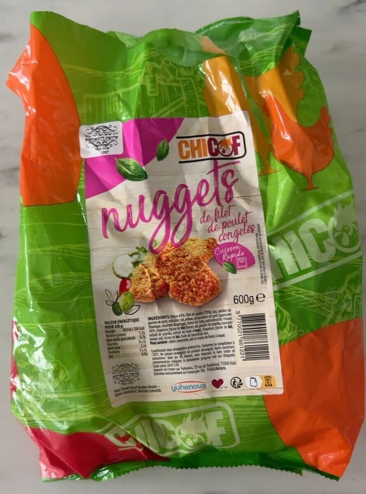 Nuggets de filet de poulet congelés