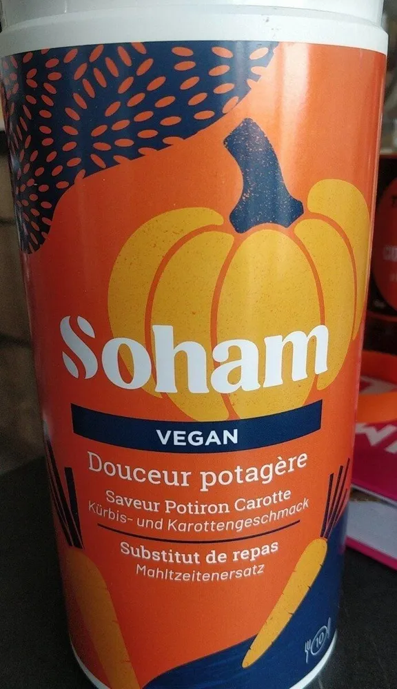 Soham Vegan Douceur potagère Saveur Potiron Carotte