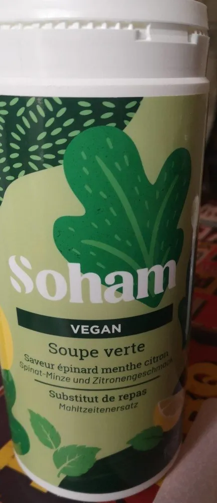 SOUPE Verte vegan SOHAM
