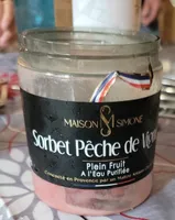 Sorbet pêche de vigne