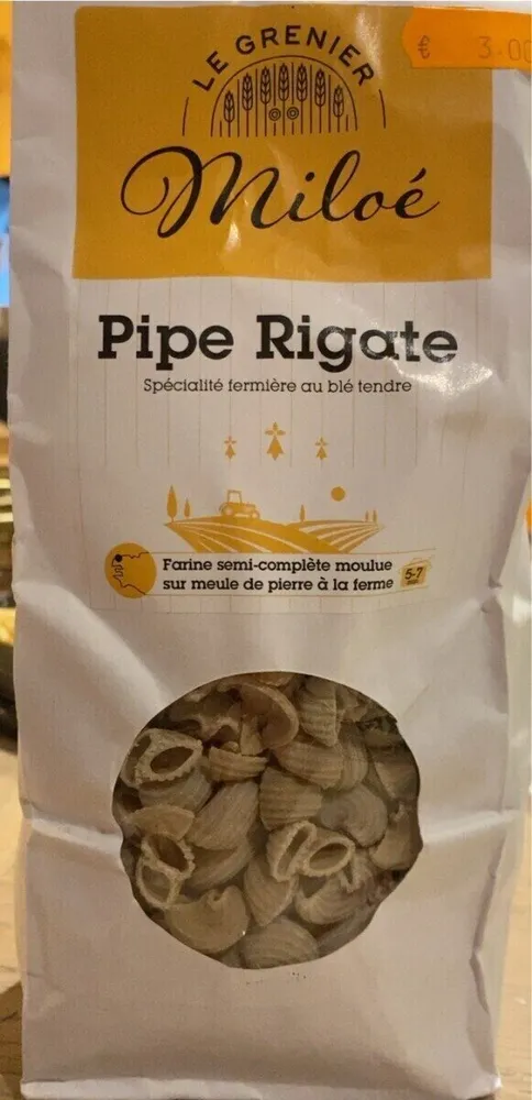 Pipe rigate spécialité fermière au blé tendre