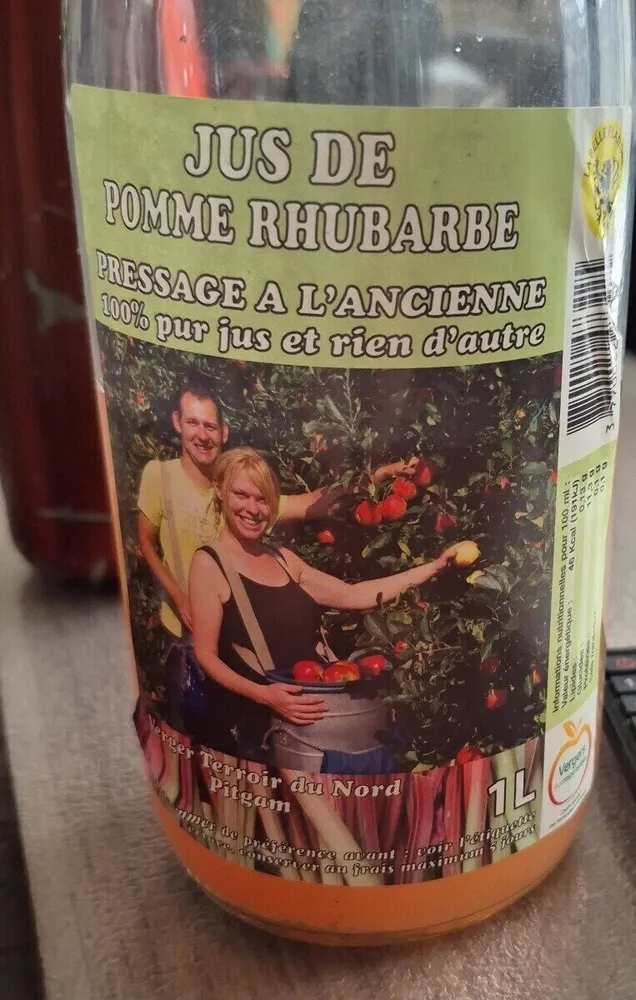 Jus pomme rhubarbe
