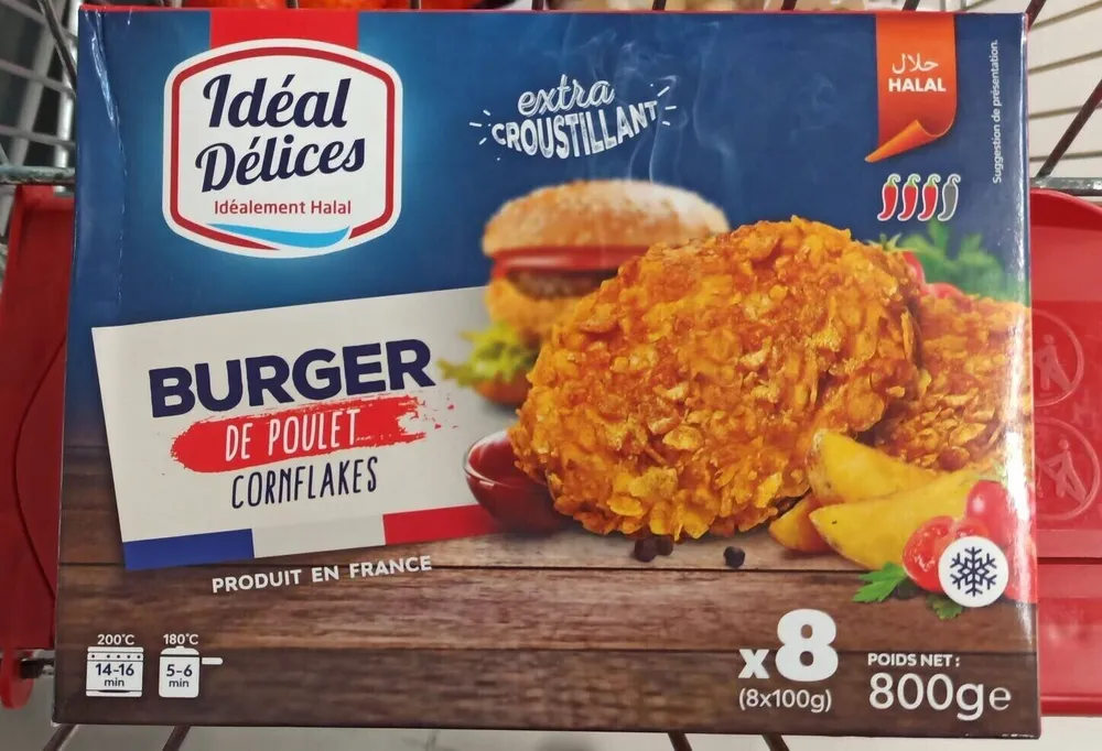 Burguer de poulet halal