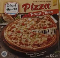 Pizza poulet Tikka