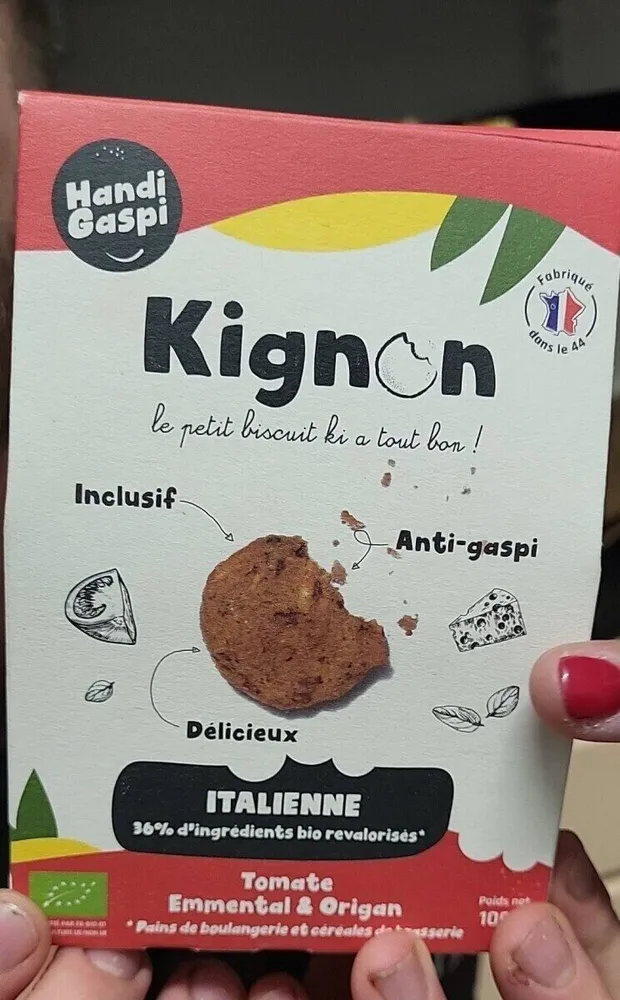 Kignon tomate emmental origan