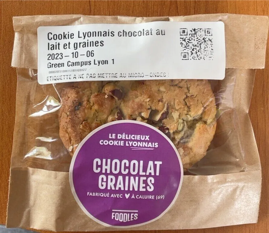 Cookie lyonnais chocolat au lait et graines