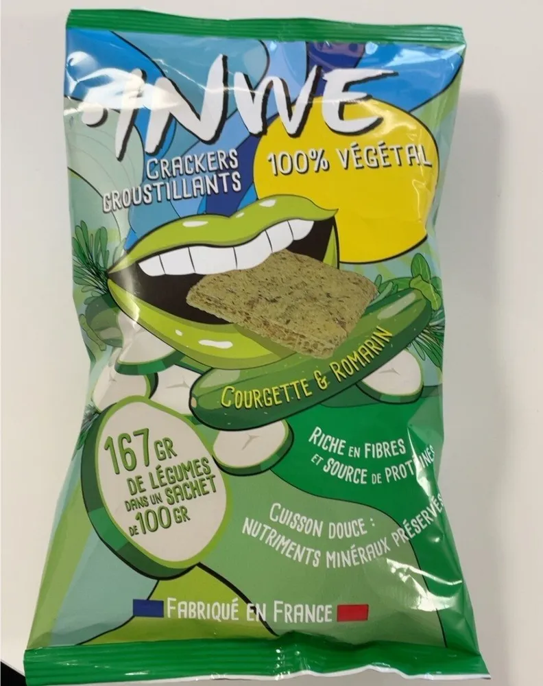 Crackers salés à la courgette et au romarin