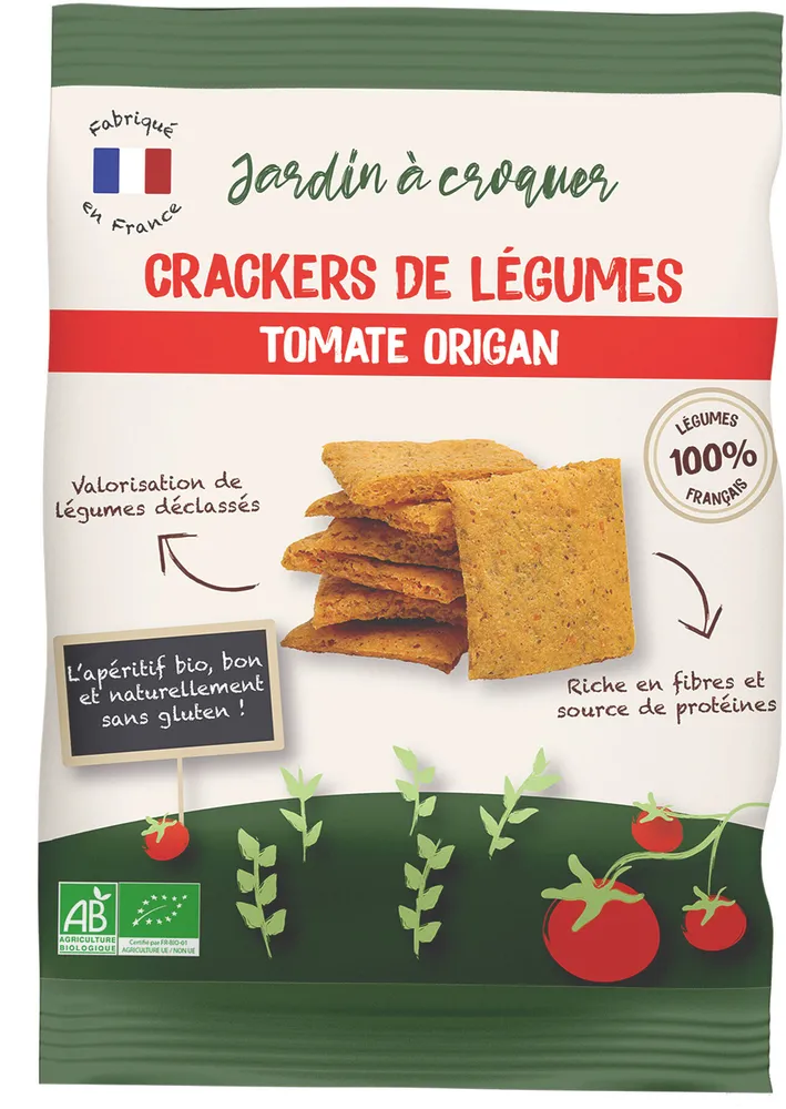 Crackers de légumes BIO tomate origan