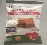 Crackers de légumes patate douce curry
