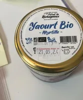 Yaourt bio myrtille