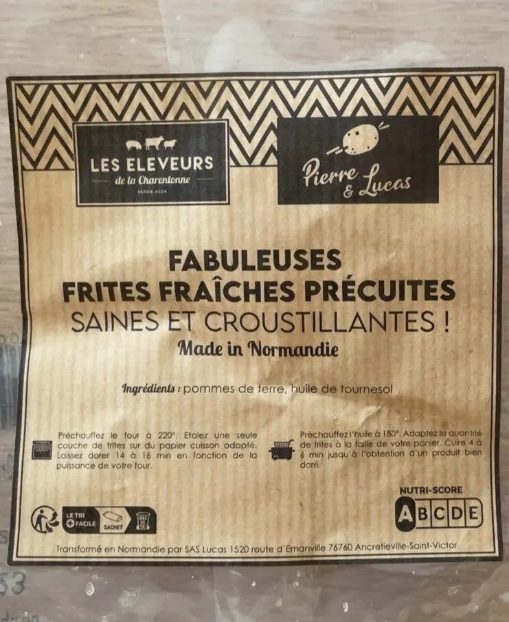 Frites fraiches