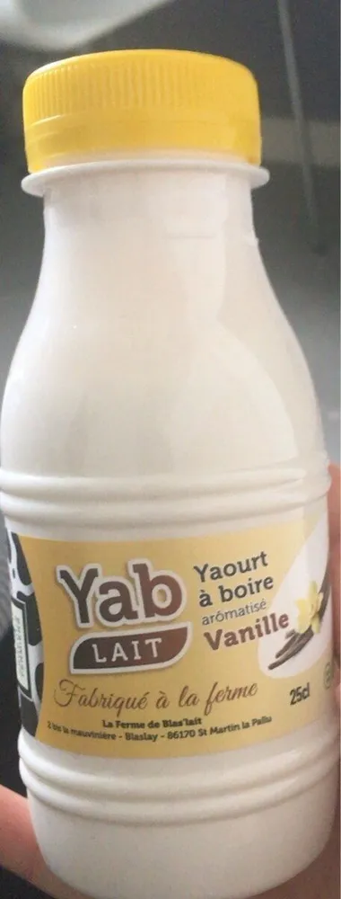 Yaourt à boire aromatisé vanille