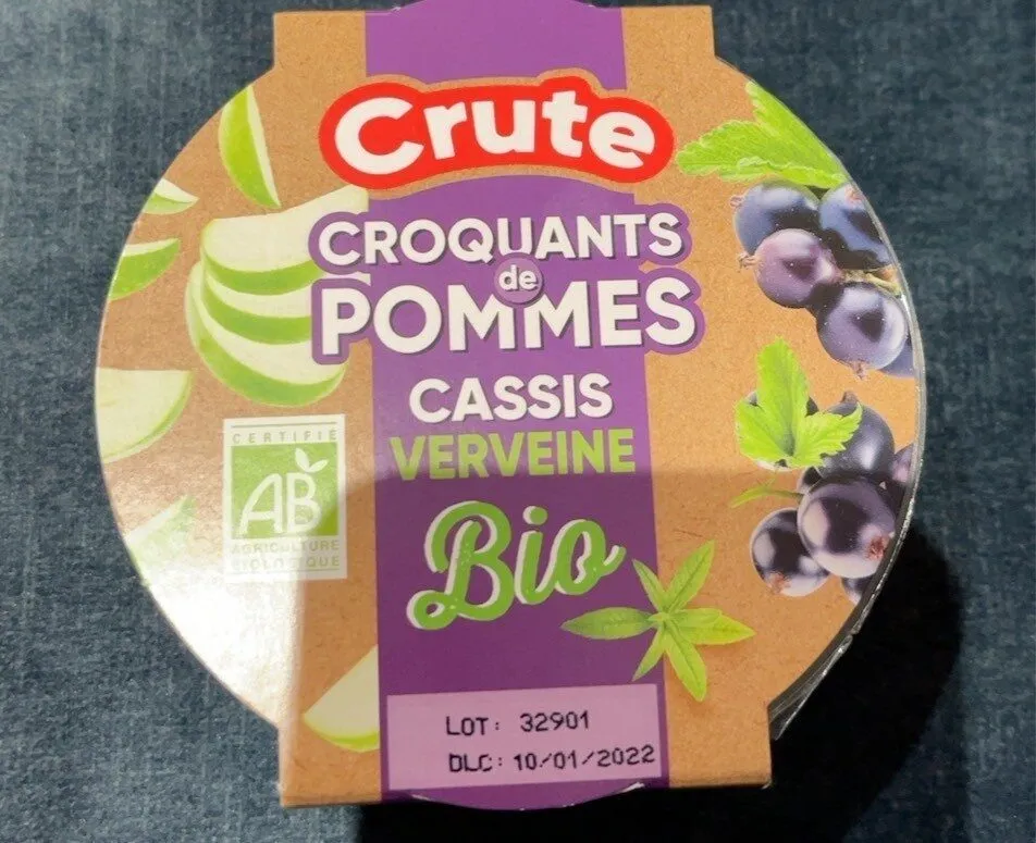 Croquants de Pommes Cassis Verveine Bio