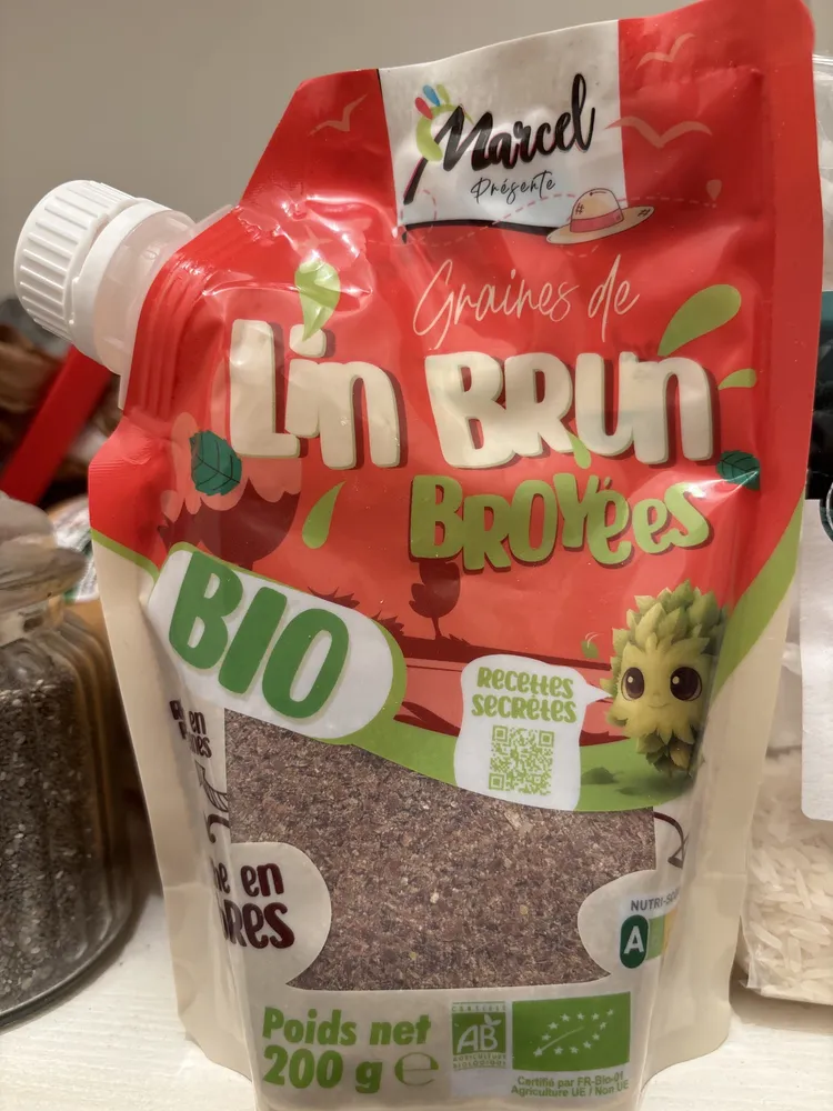 Graines de Lin BRUN Broyées