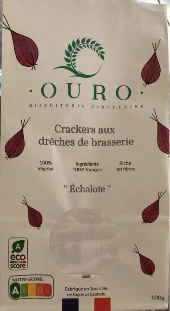 Crackers aux drêches de brasserie « Échalote »