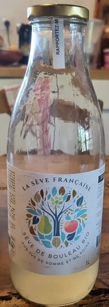 Sève de bouleau aux jus de pomme et de poire