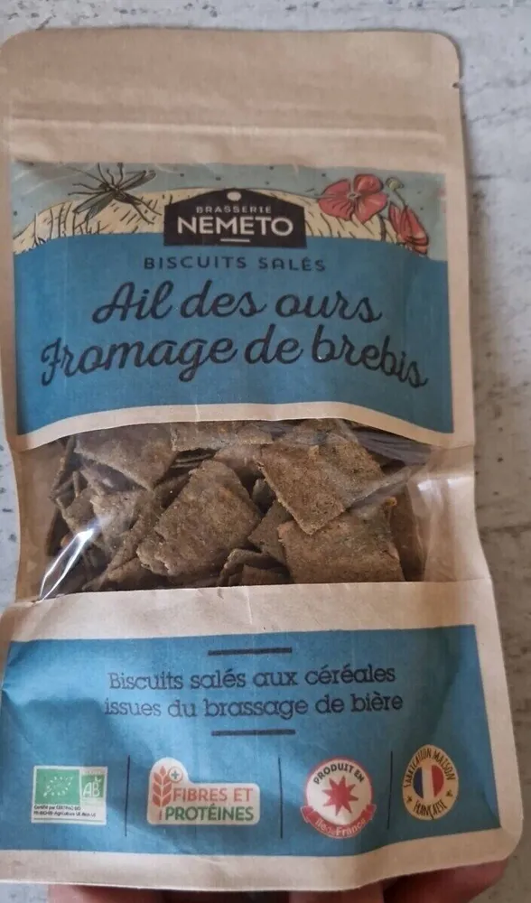 Ail des ours Fromage de brebis biscuits