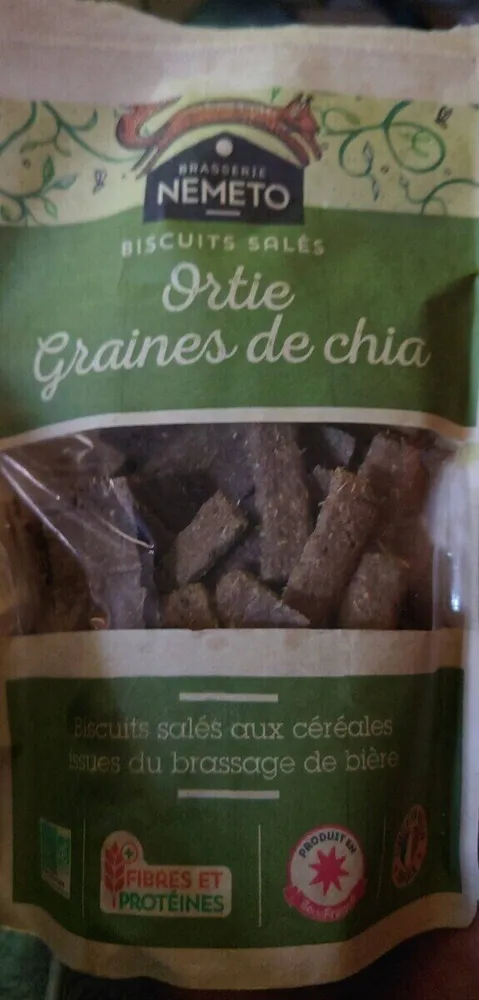 Biscuits salés ortie graines de chia