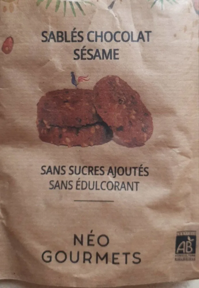 sablés chocolat sésame