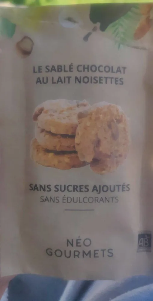 Le sablé chocolat au lait noisettes