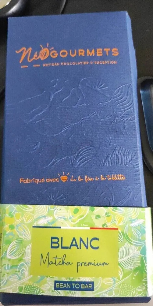 Chocolat blanc thé matcha