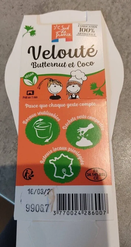 Velouté Butternut et Coco