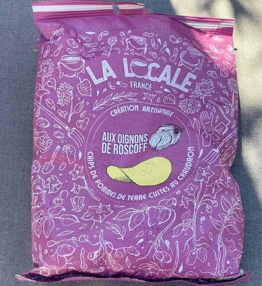 Chips de pommes de terre aux oignons de Roscoff
