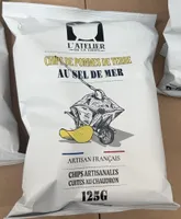 Chips de pomme de terre au sel de mer