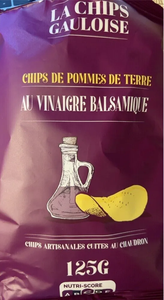 Chips de pommes de terre au vinaigre balsamique