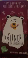 TABLETTE CHOCOLAT FOURRÉE KÂLINER