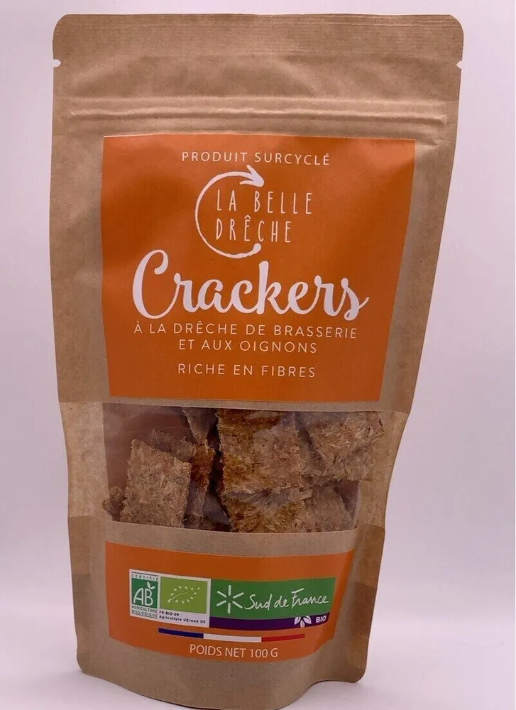 Crackers à la drêche de brasserie et aux oignons