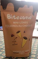 Mini cônes fourrés au chocolat