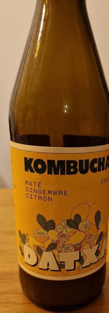 Kombucha maté gingembre citron