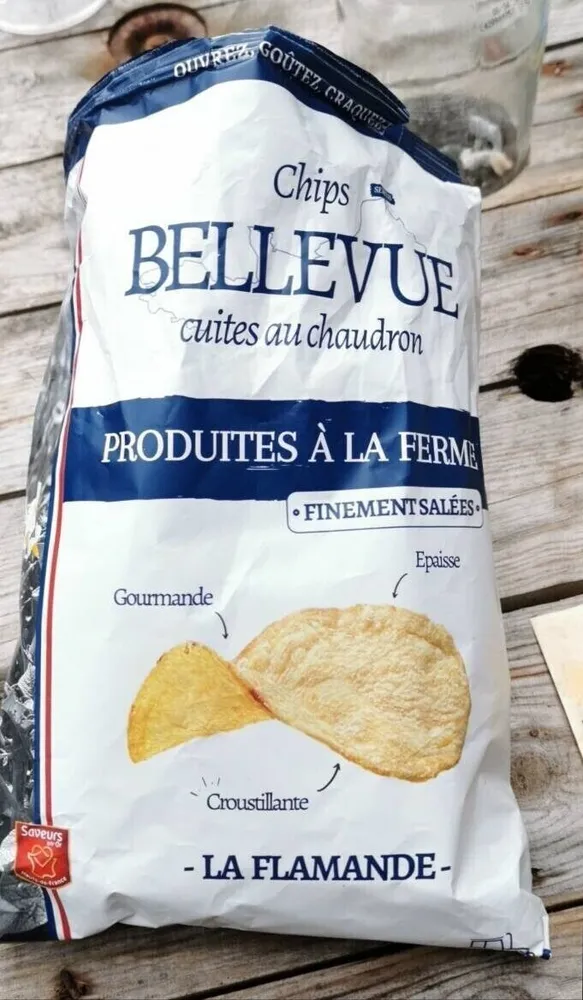Chips Bellevue - finement salée au sel de l'île de Ré