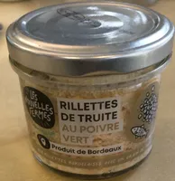 Rillettes de truite au poivre vert