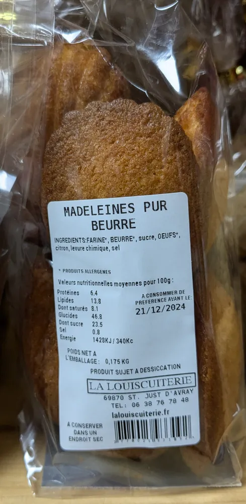 Madeleines pur beurre