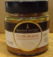 Confit de porc et légumes racines au miel