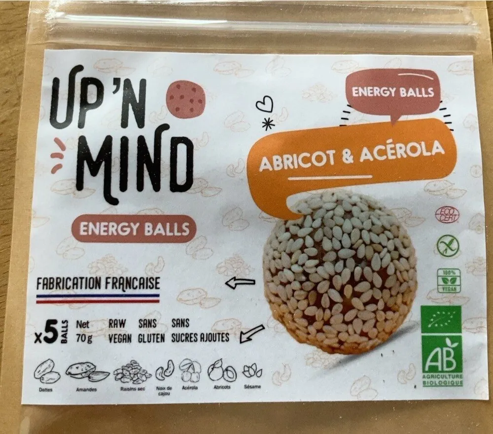 Energy balls abricot acérola