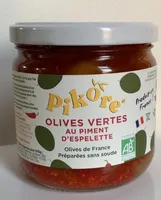 Olives vertes au piment d’Espelette