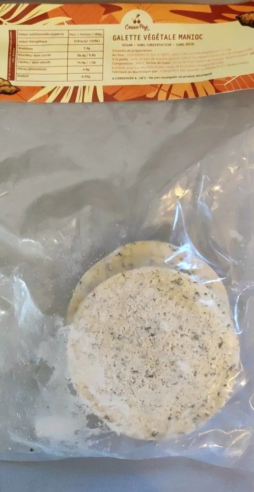Galette végétale manioc