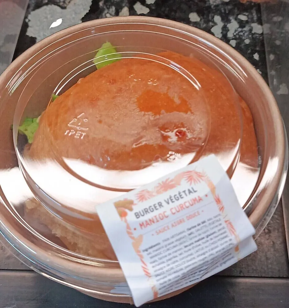 Burger végétal manioc curcuma