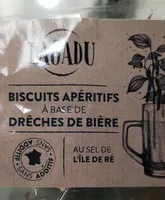 Biscuit apéritif à base de drêche de bière