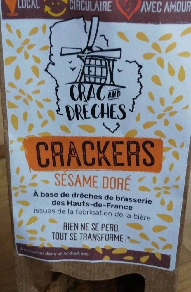 Crackers sesame doré