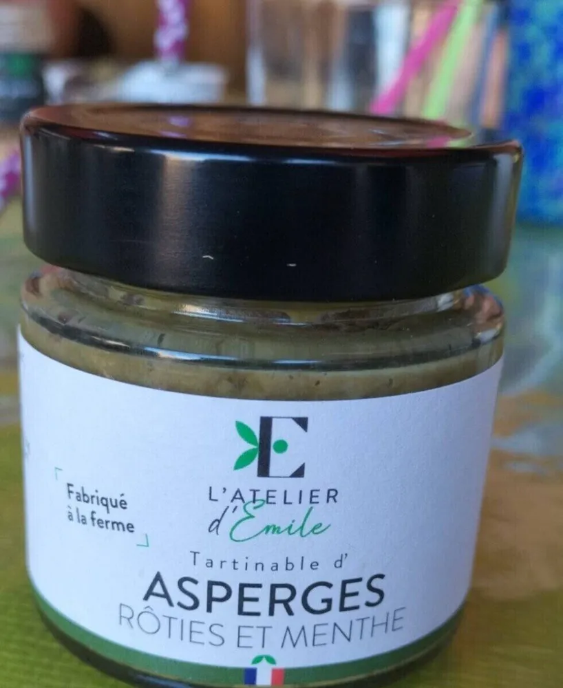 Tartinables d'asperges rôties et menthe