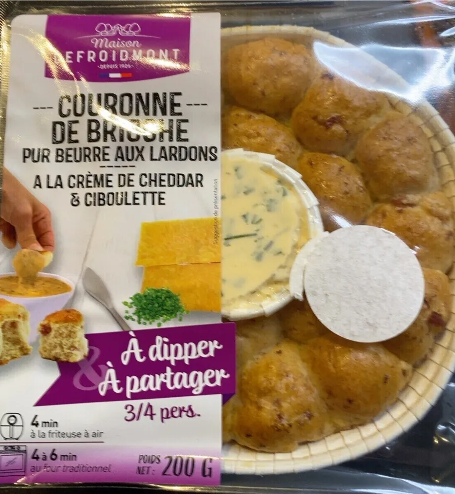 Couronne de brioche crème de Cheddar & Ciboulette