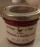 Tartinade betteraves et lentilles corail