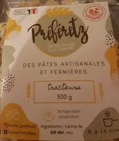 Pâtes artisanales et fermieres