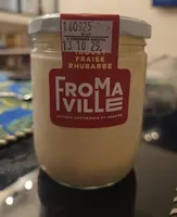 Yaourt fraise rhubarbe