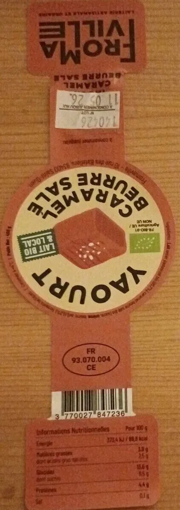 Yaourt Caramel Beurre Salé